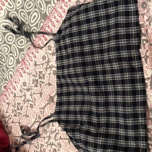 John Galt California Plaid Cropped Tank Top